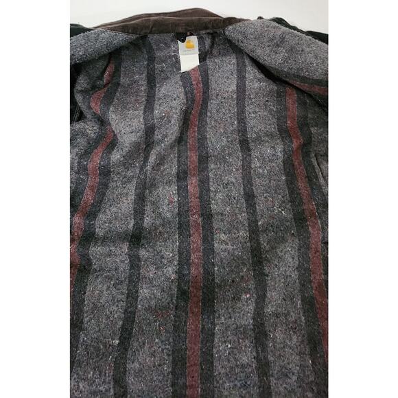 Vintage Carhartt Jacket Mens Large Blanket Lined Chore Coat Workwear USA 90s - Picture 4 of 14